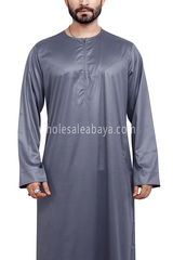 Men's Omani Style Thoube 90008 S Grey