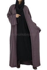 30051 C-3 Mauve Open Abaya