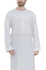 Latest Design Men's Omani Style Thoube 90008  RL18  White