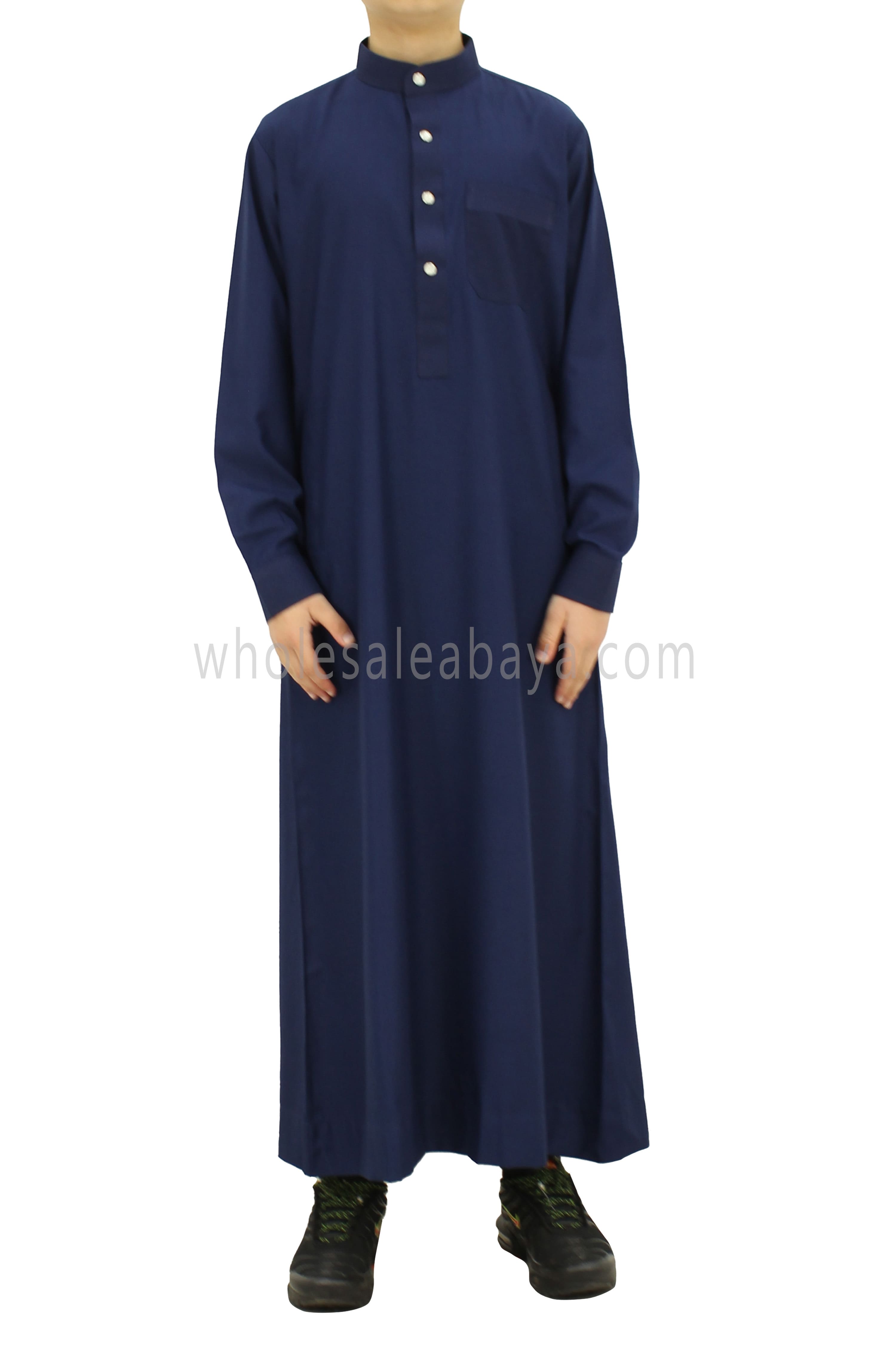 Boys Stylish Collar Jubba 10053 RL10 Navy blue