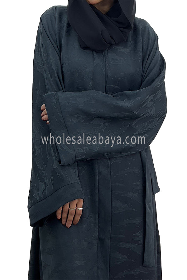 Classic Jacquard Fabric  Abaya 30051